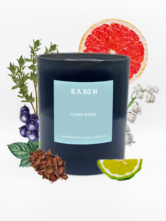 Elysian Reviere - Citrus, Blackberry, Leather & Cedar Candle | 220g