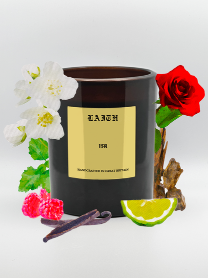 Isa - Raspberry, Patchouli, Amber & Oud Candle | 230g