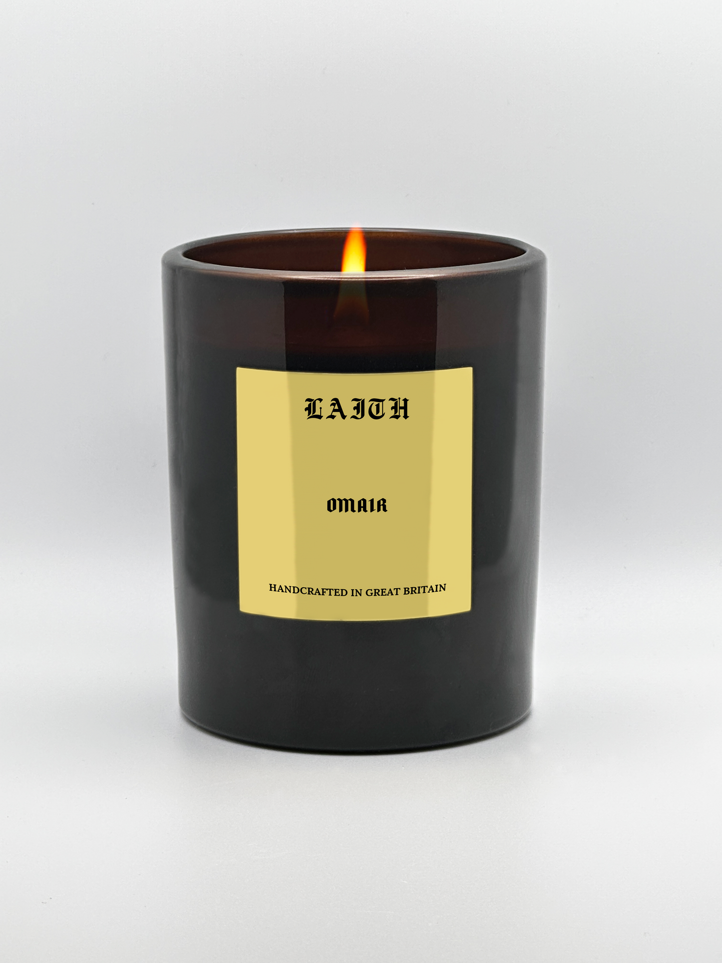 Omair - Leather, Rose, Bergamot & Oud Candle | 230g